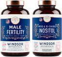 WINDSOR BOTANICALS Male Fertility and Inositol Supplement Fertility and Pregnancy Support Bundle