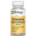SOLARAY Vitamina E d-Alpha Tocopherol 268mg (400 UI) vivieron la salud del corazón y la piel, Antioxidante Actividad Apoyo  100ct