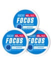 GRINDS Focus Pouches - Naturalmente Flavored with Nootropic Ingredients - Contiene Alpha GPC y L-Theanine, Sugar-Free - 3 Pack, 18 Pouches Por Can - Blue Raspberry