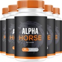 (5 Pack) Alpha Horse, Alpha Horse Pills for Men, Alpha Horse Capsules, Alpha Horse Supplement, Alpha Horse Vitamin All Natural Premium Formula, Alpha Horse Supplement Support, 300 Capsules for 5 Month