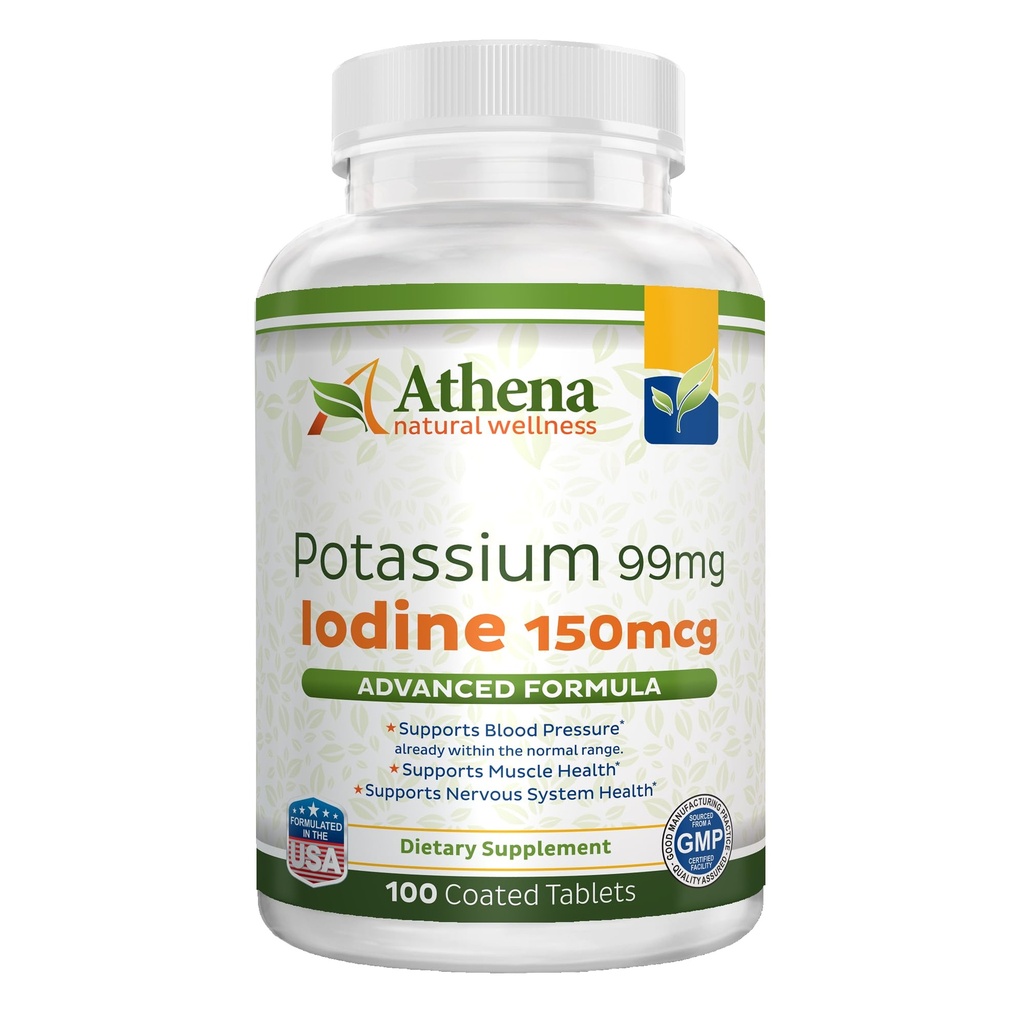 Potassium 99mg with Iodine 150mcg Supplement