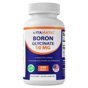 Borón Chelated Vitamatic (como Glycinate) 10mg 240 Tablets - Soportes Equilibrio hormonal, Salud ósea &amp; Tejido conectivo