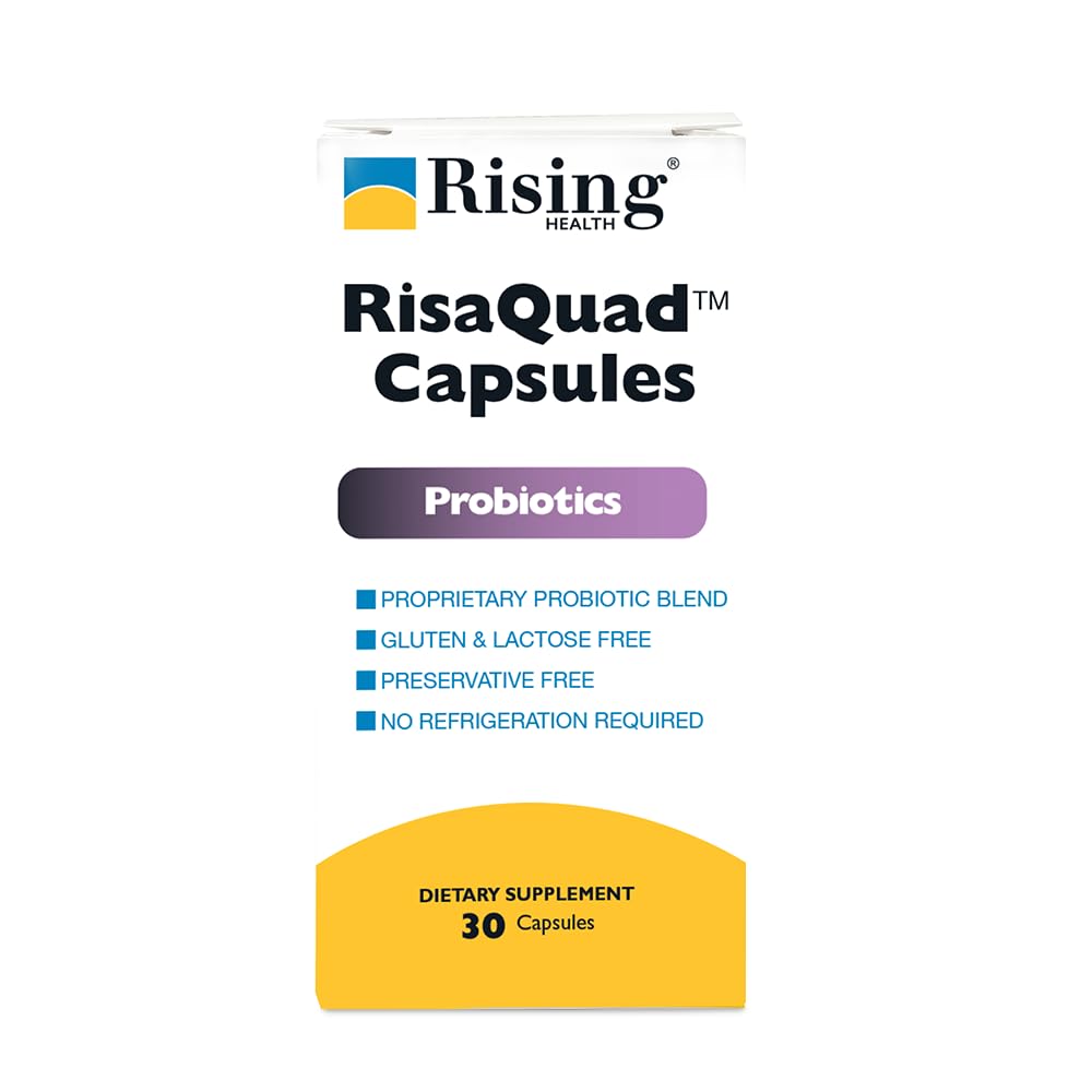 Salud creciente - Risaquad 230mg - Suplemento dietético probiótico cápsulas - 30 cuenta
