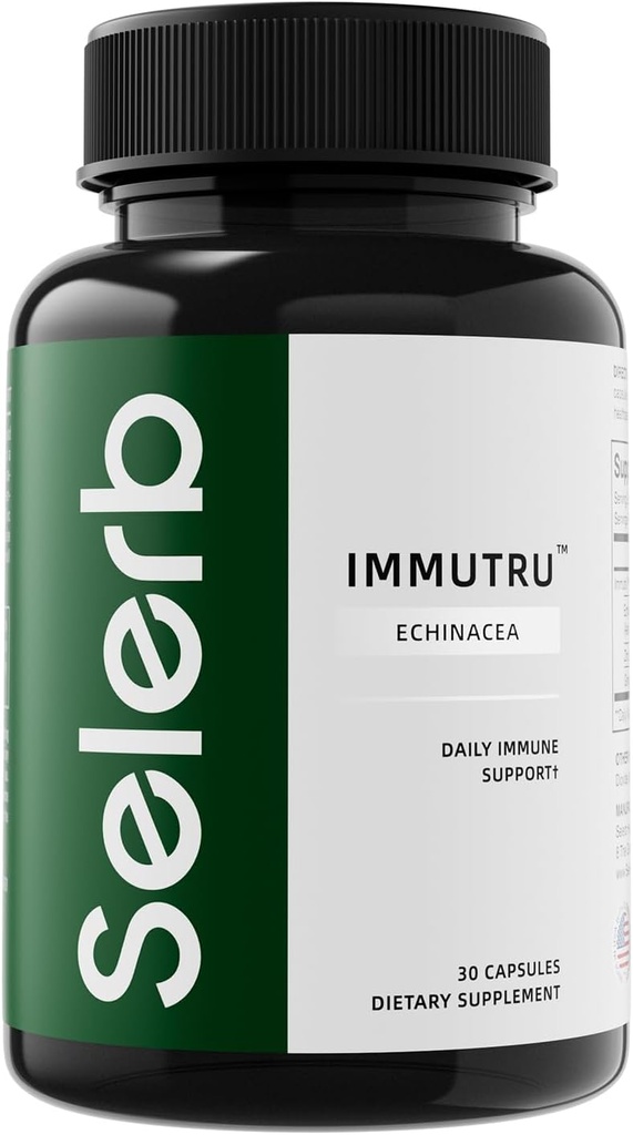 Immune Support with Echinacea and Zinc- 30 Capsules, GMO Gratis