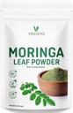 Moringa Leaf Powder, Moringa Oleifera Powder Natural Antioxidants " Vitamin Superfoods for Moringa Tea, Bebida " Recipes Vegan, Moringa Powder for Hair, Gluten Free " Non-GMO, 2 libras