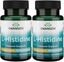 Swanson L-Histidine - Con Ajipure 500 mg 60 tazas (2 Pack)