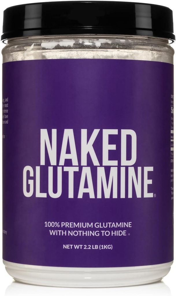 Pure L-Glutamine Made in The USA - 200 Servings - 1,000g, 2.2lb Bulk, Vegan, Non-GMO, Gluten y Soy Free. Minimizar la ruptura del músculo " Mejorar la síntesis de proteínas. No hay aditivos