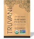 Truvani Vegan Pea Protein Powder ← Mantequilla de maní 32.7g Orgánica Proteína Basada en Plantas Silencio 1 Sirviendo vivir Keto vivir Gluten " Dairy Free ← Carb Bajo Silencio No Añadido Sugar