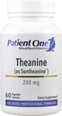 Pacientes One Theanine 200 mg Silencioso Suplemento para apoyar Respuesta de estrés saludable, Relajación y Focus* tóxico con Suntheanine estudiada clínicamente Ø 60 cápsulas