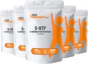 BulkSupplements.com 5-HTP Powder - 5-Hydroxytryptophan, 5 HTP Supplement - 5-HTP 200mg, Mood Support Supplement - Gluten Free, 200mg per Serving, 5kg (11 lbs) (Pack of 5)
