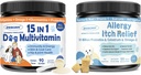 Polvo multivitamínico de perros con Glucosamina, Mandíbula de Alivio de Perros