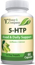 Tomy Company 5-HTP 200 mg más Calcio No GMO, Gluten-Free for Mood and Sleep 60 Caps