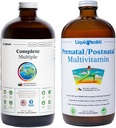 LIQUIDHEALTH Múltiples y prenatales Múltiples envases de vitamina líquida - Adult Daily Multivitamins for Men & Women, Immune Support, Pregnancy Vitamins for Mom & Baby - USA Hecho, Vegan