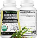 Moss 60 cápsulas USDA Certified Organic Irish Sea Moss Capsules with Bladderwrack & Burdock Root – Immune Support Suplemento Hombres y Mujeres – Mujeres Vitaminas y Mens Vitaminas (1 Pack)