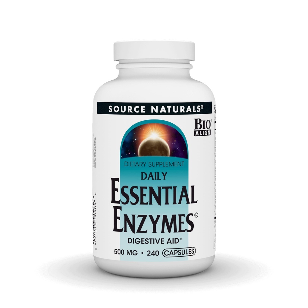 Fuente Naturales Ayuda Digestiva Enzimas Esenciales* - 500 mg - 240 cápsulas