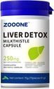Zooone- Liver Cleanse Detox " Repair, Milk Thistle, Dandelion Root, Turmeric " Ginger Extract for Liver Health - Gallbladder Cleanse Kidney Support Supplement Capsule, 70 Capsules