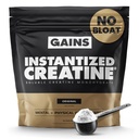 Gains in Bulk Instantized Monohydrate Creatine para Hombres &amp; Mujeres, Soluble Creatine Powder, Supports Muscle Building, Strength and Performance, Bodybuilding Supplements, Unflavored, 30 Servings