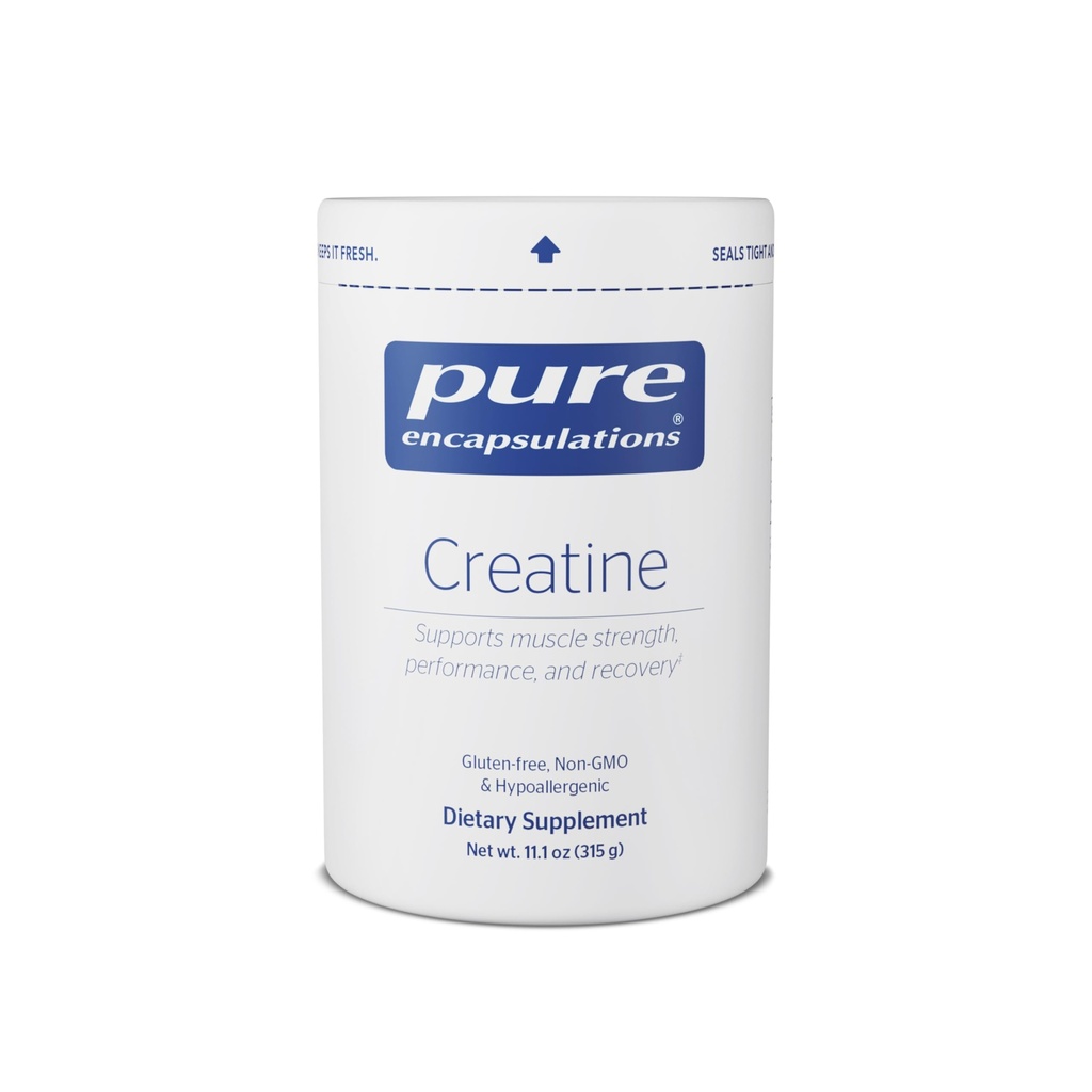 Pure Encapsulations Creatine - Suplemento Creatine - Fuerza muscular, rendimiento &amp; recuperación - Pre-Workout Recovery Powder - Gluten-Free, Non-GMO & Hypoallergenic - 315 g (60 Servings)