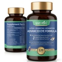 Lutein 40mg " Zeaxanthin 8mg Las vitaminas del ojo, con Astaxanthin, Bilberry, Taurine, Vitaminas A C E Zinc, Luz azul " Soporte Macular, 120 cápsulas vegetales