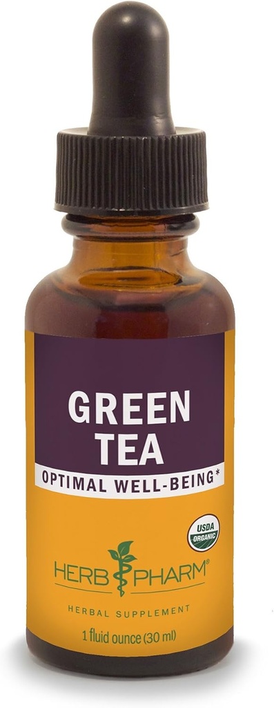 Herb Pharm Certified Organic Green Tea Extract líquido - 1 onza