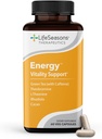LifeSeasons Energy - Vitality Support - Energy Booster for Physical and Cognitive Strength - No Jitters - Incrementa la resistencia - Contiene té verde y L-Theanine - 60 Cuenta (Pack of 1)