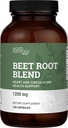 Funda de remolacha orgánica 1200 mg - Pasta de remolacha de remolacha & Suplemento de mezcla de jugo para la presión arterial alta y la circulación, suplemento de flujo sanguíneo para hombres y mujeres - 120 cápsulas