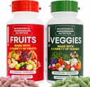 Frutas Superalimentarias y verduras Suplemento Desbloquear Vitalidad – 90 Frutas y 90 cápsulas vegetarianas para un más sano!