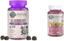 Garden of Life Organics Elderberry Gummies for Adults & Kids - Suplemento de Apoyo Inmunitario con Frutas Orgánicas Mujeres 40+ Vitaminas Gummy - Berry - Certified Organic