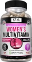 Kaya Naturals Multivitamina de la Mujer, Antioxidante Saludable y Apoyo Inmunitario, Vitaminas A, D, C, E, Biotina, Ácido Fólico, & Multi-Mineral, Energía & Metabolismo Vitamina Suplemento 60 Conde