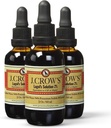 J.CROW'S® Lugol's Solution of Iodine 2% 2 oz (3 Botellas) – Iodide Premium Iodine & Potassium Liquid, Gluten " , Extracto libre de alcohol, No Expiration