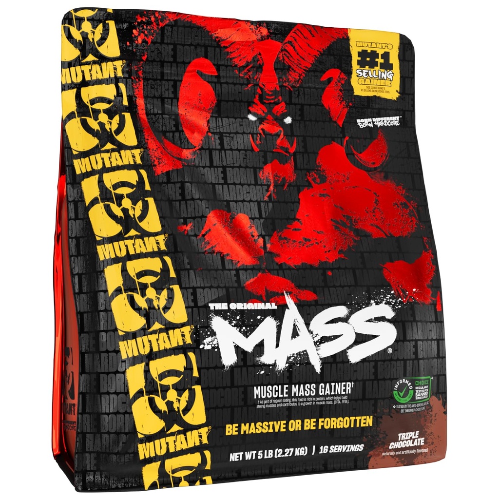 Masa Mutant ← Ganador de Masa de Peso Protein Powder - Calorie Protein Powder alto para ganar Masa - Triple Chocolate - 5 libras