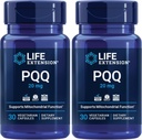 PQQ (Pyrroloquinoline Quinone) 20mg promueve el crecimiento de la nueva mitocondria celular - Gluten-Free, Once-Daily, Non-GMO, Vegetariano - 30 cápsulas vegetarianas (Pack de 2)
