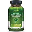 Irwin Naturals Aloe & Triphala Active Cleanse + Probiotics - 60 Liquid Softgels - Natural Digestive Support - Gentle, Effective Detox + Elimination 2-Part Colon Care - Nourish + Balance