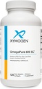 XYMOGEN OmegaPure 600 EC - International Fish Oil Standards (IFOS) Five-Star Certified Fish Oil - DHA EPA Omega-3 Suplemento para Cardiovascular + Cognitive Support (120 Softgels)