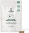 Adapt Naturals Multivitamin para Hombres Mujer, Biodisponible Suplemento diario multivitamínico fácil de absorber con biotina, niacina, vitamina A, B, C, D, E, K1, Zinc, Magnesio - Soporte inmunitario - Fuente de 30 días