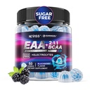 EAA Gummies Suplementos, Todos 9 Aminoácidos Esenciales Suplemento, BCAA Aminoácidos Gummies para Hombre MujeresAminos de carcasa Branched-Chain & Electrolyte Hydration GummiesGluten Free, Raspberry Flavor, Vegan, 60ct