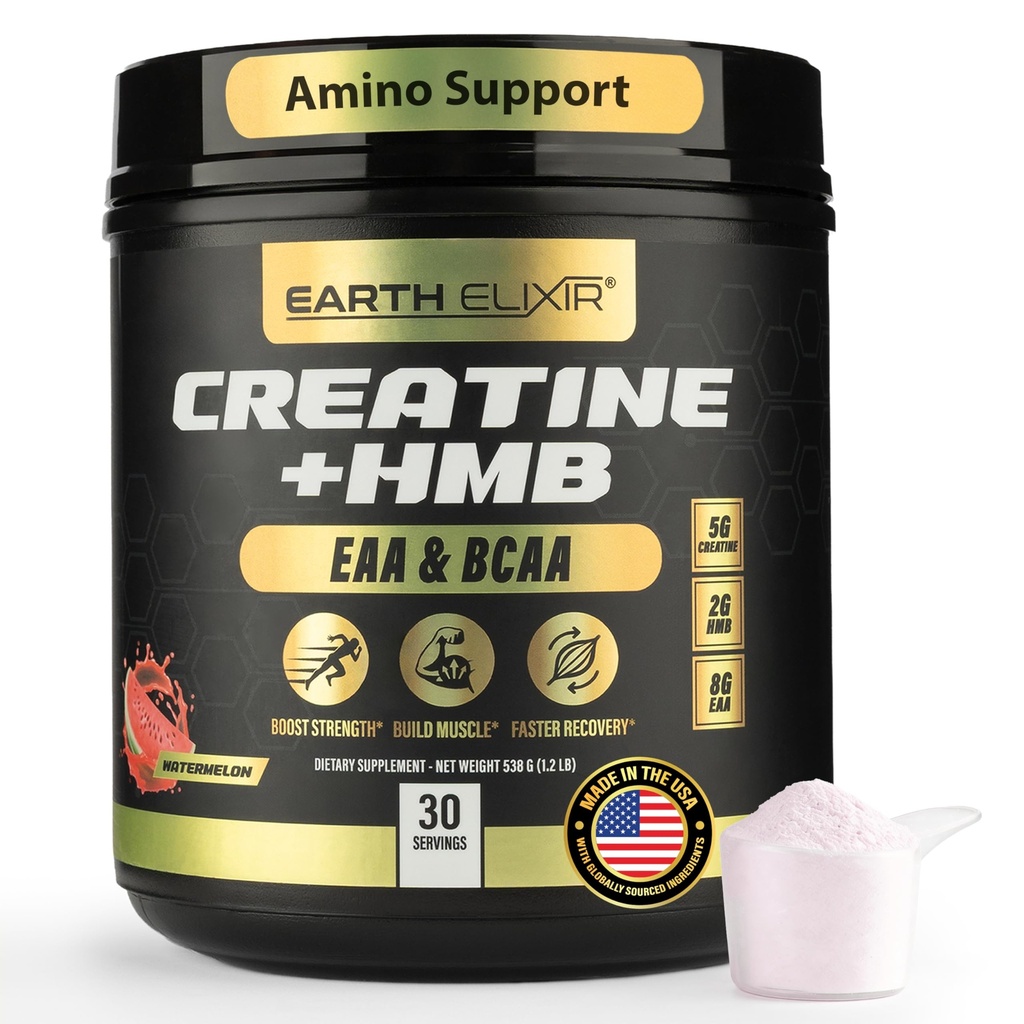 Creatine HMB Supplements for Men and Women w/Essential Amino Acids TEN EAA &amp; BCAA Powder Mix ← Creatine Monohydrate Powder and HMB TEN EAAS &amp; BCAAS TEN Made in USA &amp; 3rd Party Tested