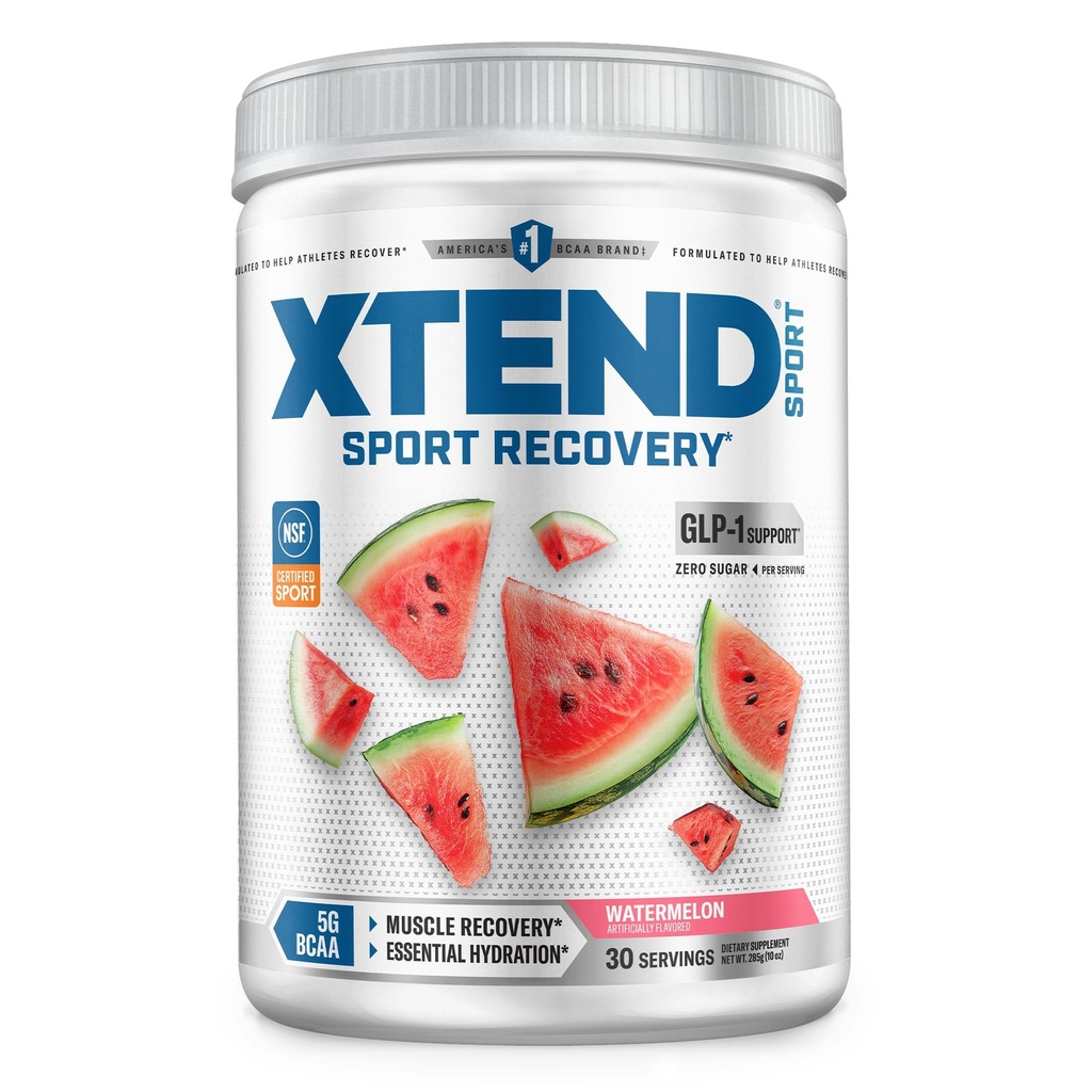 Xtend Sport BCAA Powder Watermelon - Electrolyte Powder for Recovery " Hydration with Amino Acids - 30 Servings