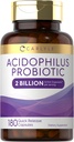Carlyle Acidophilus Probiótico para la salud digestiva de los hombres de las mujeres Silencio 2 billón CFU Silencio 180 cápsulas de liberación rápida ← No Gluten