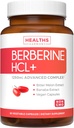 Berberine Supplement (Non-GMO " Vegetarian) Berberine HCL Plus Bitter Melon " Banaba Leaf Extract Capsules - Berberine 500mg Cada, 1000mg Por Serve - Activador metabólico AMPK - 60 cápsulas (sin pastillas)