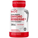 Fusiones de la naturaleza Suplemento de dihidroberina 200mg 60 cápsulas - con canela de Ceylán, 5X más eficaz que la berenberina regular HCL - Suplementos Nutri