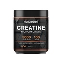 NatureBell Creatine Monohydrate Powder - 500g - Micronized Powder - Ofrece 5,000mg Creatine Per Serving - Pre-Workout o Post-Workout Support* - Vegan & Keto Friendly - Desflavored