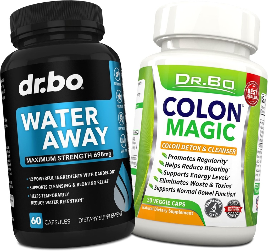 [BRSRMHQ3AEFQYEQ6] Diuréticos para la retención de agua - Colon Cleanse Detox para la limpieza intestinal - Away Pills Herbal Suplementos Diuréticos - Daily Constipation Relief Supplement Gut, Belly, Stomach Flush