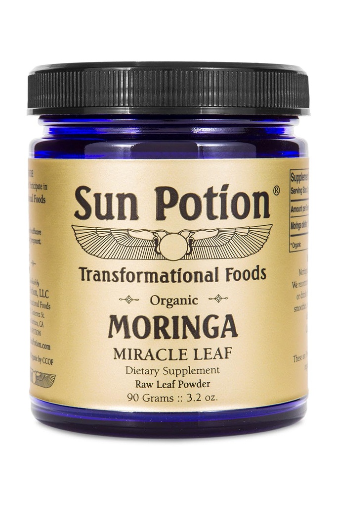 Potion Sun Moringa Leaf Powder - 90 Gram Jar