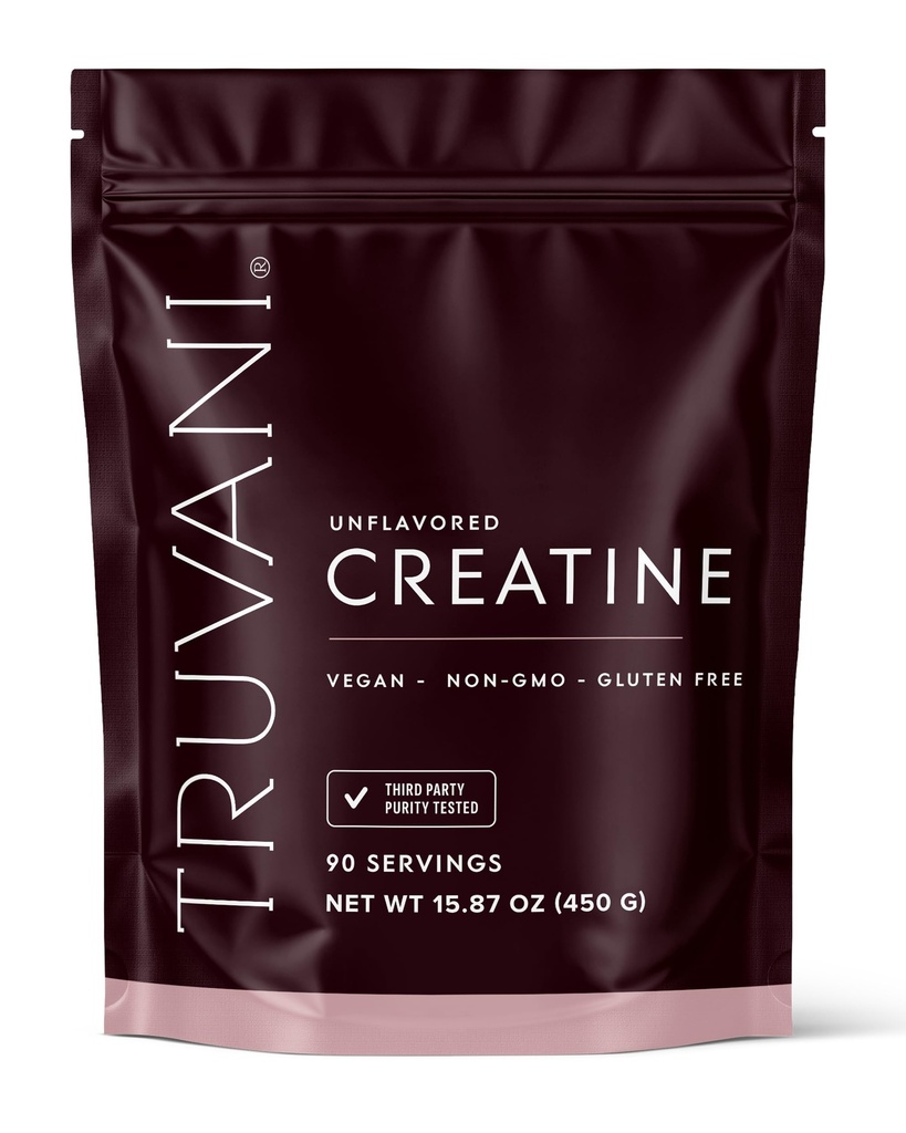 Truvani Creatine Monohydrate Powder ← 5g Pure Creatine Por Serving Silencio Tercera Parte Tested Silencio 90 Serviciones Silencio Apoyos Fuerza y Energía Celular TEN NO Fillers ANTE Mujeres y Hombres