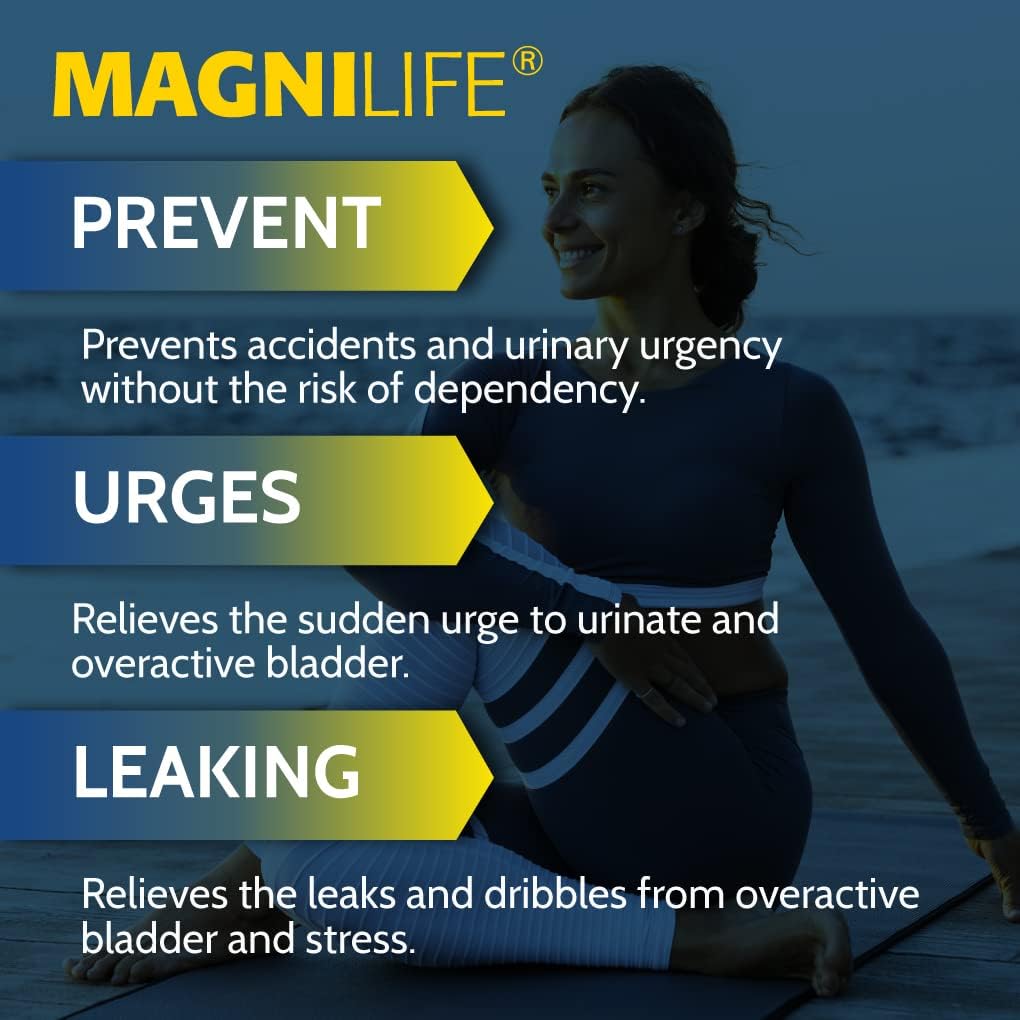 MagniLife Bladder Relief, Fast Acting Relief for Overactive Bladder, Helps Reduce Urination Frequency " Leak Prevention from Coughing, Sneezing " Laughing - 125 Tablets