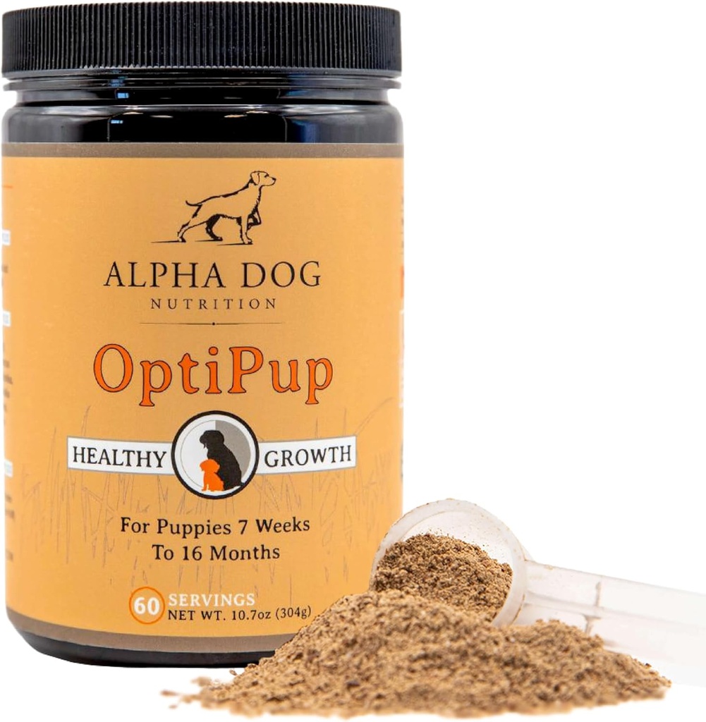 OptiPup All-in-1 Puppy Multivitamin Contiene 31 Superfoods Incluyendo Probióticos y Prebióticos para el soporte digestivo, la salud de la piel y el crecimiento óptimo (60 Servings)