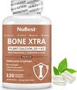 NuBest Bone Xtra Plant-Based Bone Strength Formula with Calcium, Magnesium from Marine Algae, Phosphorus, Vitamin C, K2, D3 ← Immunity & Maximum Calcium Aborption  1 Month Supply