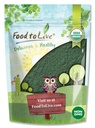 Alimentos para Vivir Powder Espirulina Orgánica, 4 onzas – No GMO, Kosher, Algas Azul-Green Raw, Superalimentos Veganos, Bulk, No-Irradiated, Proteína Verde Pura Vegana, Rico en Vitaminas & Minerales, Grande para Bebidas