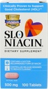 Niacina de liberación controlada de poligel Slo-Niacin, 500 mg, 100 conteo